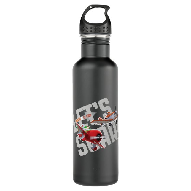 Dusty and El Chu - Let's Soar! Water Bottle (Front)