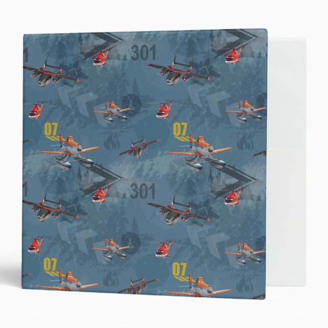 Dusty, Blade Ranger, And Cabbie Pattern 3 Ring Binder (Front/Inside)