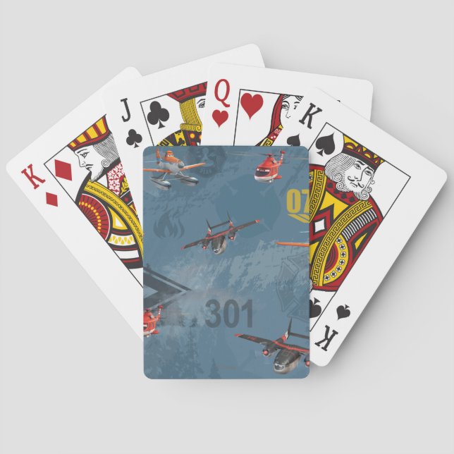 Dusty, Blade Ranger, And Cabbie Pattern Poker Cards (Back)