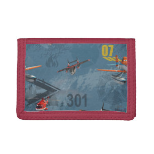 Dusty, Blade Ranger, And Cabbie Pattern Trifold Wallet