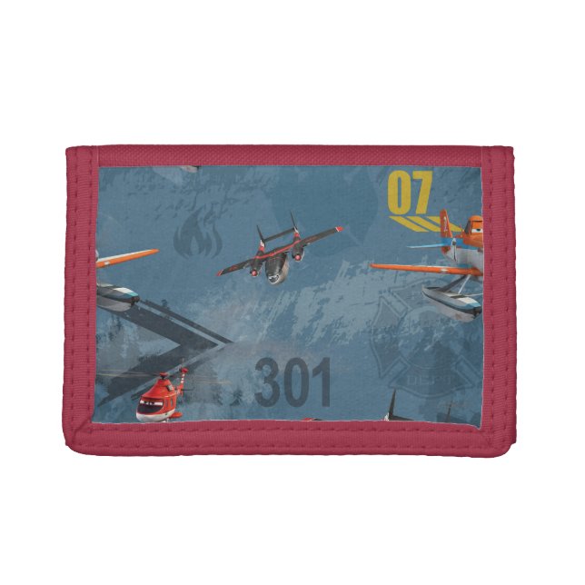 Dusty, Blade Ranger, And Cabbie Pattern Trifold Wallet (Front)