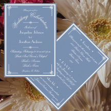 Dusty Blue All In One RSVP Email Website Wedding
