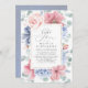 Dusty Blue and Dusty Pink Floral Baby Shower Invitation | Zazzle