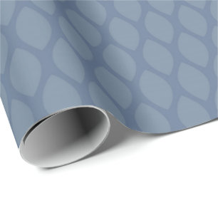 Dusty Blue and Ivory Christmas Wrapping Paper