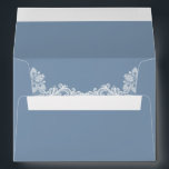 Dusty Blue and Lace Wedding Envelope<br><div class="desc">Dusty Blue and Lace Wedding Invitation Envelope</div>