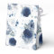 Dusty Blue and Navy Blue Floral Wedding Favor Box