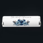 Dusty Blue and Navy Floral Breath Savers® Mints<br><div class="desc">Keep your breath fresh and your style on point with Breath Savers in a dusty blue floral wrapper featuring blue and gray flowers with a watercolor texture.</div>