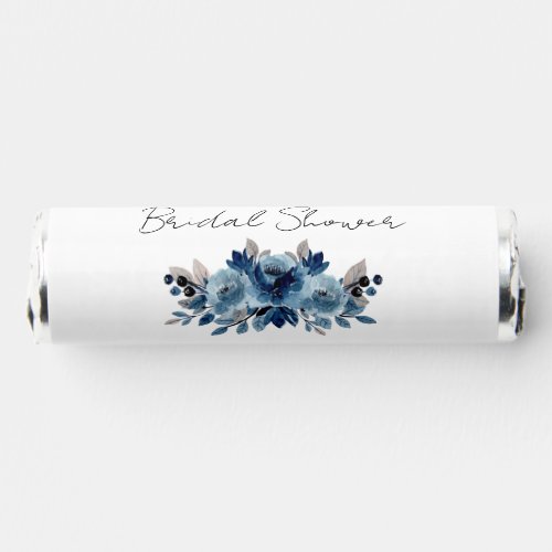 Dusty Blue and Navy Floral Breath Savers Mints