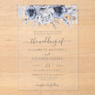 Dusty Blue And Navy Floral Elegant Wedding