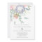 Dusty Blue and Pink Flowers Pastel Spring Wedding