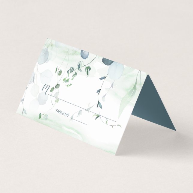 Dusty Blue and Sage Green Eucalyptus Botanical (Front)