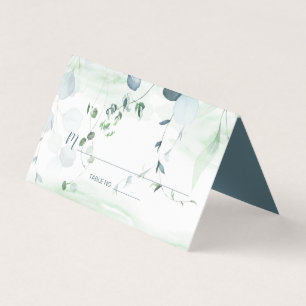 Dusty Blue and Sage Green Eucalyptus Botanical