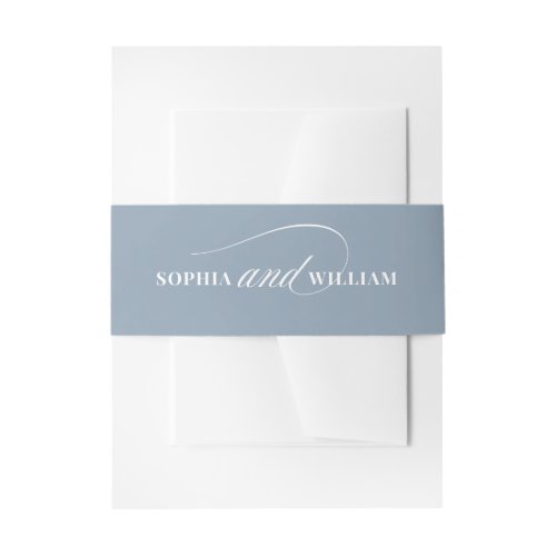 Dusty Blue and White Calligraphy | Luxe Wedding