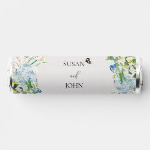 Dusty Blue and White Floral Breath Savers® Mints