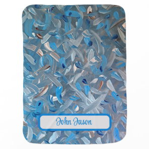 Dusty Blue Baby Blanket