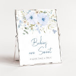 Dusty Blue Baby Bloom Baby Shower Babies are Sweet Poster<br><div class="desc">Make your event special with this Wildflower Baby Shower with our cute and lovely printable Babies are Sweet Sign featuring adorable Blue Spring Floral Baby Shower theme. Download,  personalize,  and create lasting memories with this perfect touch for your joyous celebration!

BS684</div>