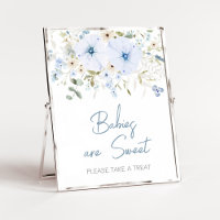 Dusty Blue Baby Bloom Baby Shower Babies are Sweet
