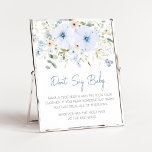 Dusty Blue Baby Bloom Baby Shower Don't Say Baby Poster<br><div class="desc">Make your event special with this Wildflower Baby Shower with our cute and lovely printable Don't Say Baby Sign featuring adorable Blue Spring Floral Baby Shower theme. Download,  personalize,  and create lasting memories with this perfect touch for your joyous celebration!

BS684</div>