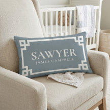 Dusty Blue Baby Name Monogram