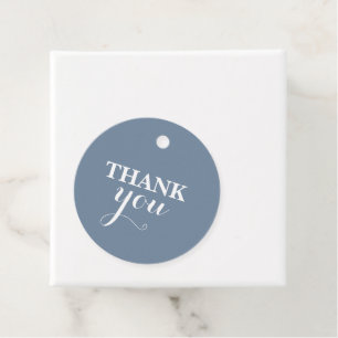Dusty Blue Baby Shower Boy Favor Tags
