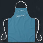 Dusty blue Best Chef ever Custom Your Kitchen  Apron<br><div class="desc">Get ready to bake up a storm with our White type Best Chef ever Custom Your Kitchen Dusty blue Apron. This personalized apron is the perfect accessory for the sweet baker in your life. Customize it with your own name to make it truly unique. The apron comes in a contemporary...</div>