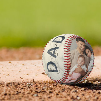 Dusty Blue Best Dad Ever First Fathers Day Photo Baseball