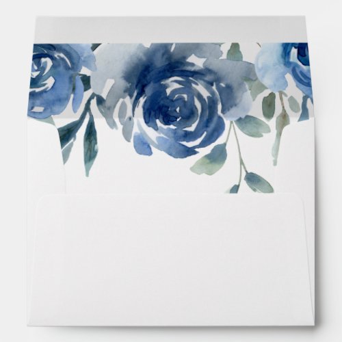 Dusty Blue  Blue Floral 2 Envelope