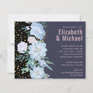 Dusty Blue Blush Pink Floral Wedding Budget