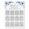 Dusty Blue Bohemian Floral Wedding Seating Chart
