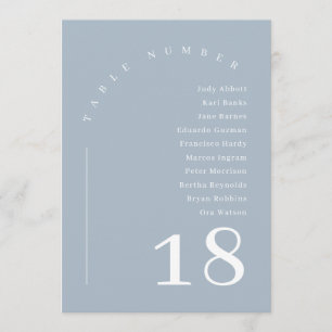 Dusty Blue Boho Arch Wedding Seating Chart Table  Invitation