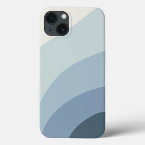 Dusty Blue Boho Color Flow iPhone 13 Case