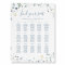 Dusty Blue Boho Wildflower Wedding Seating Chart