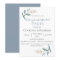 Dusty Blue Botanical Engagement Party Invitation