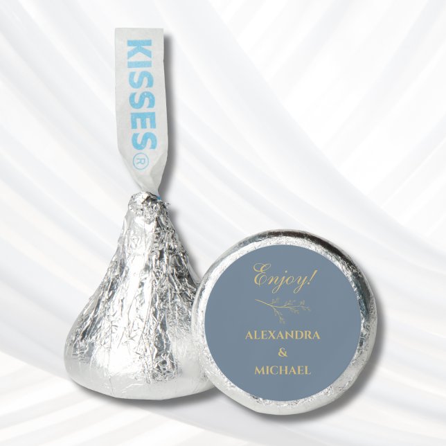 Dusty Blue Botanical Minimalist Wedding Favor (Creator Uploaded)