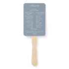 Dusty Blue Botanical Wedding Program