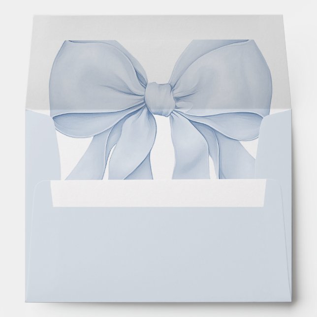 Dusty Blue Bow  Envelope (Back (Bottom))