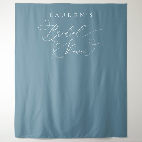 Dusty Blue Bridal Shower Photo Backdrop