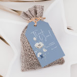 Dusty Blue Bridal Shower Thank You Gift Tags<br><div class="desc">Show your guests your appreciation with these personalized something blue floral bridal shower favor thank you tag. Each sticker is tag with a beautiful wildflower design and personalized with your name. The back features a pretty wildflower pattern. These delightful stickers are the perfect way to say thank you to the...</div>