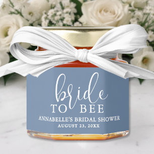 Dusty Blue Bride To Bee Honey Jar Favors