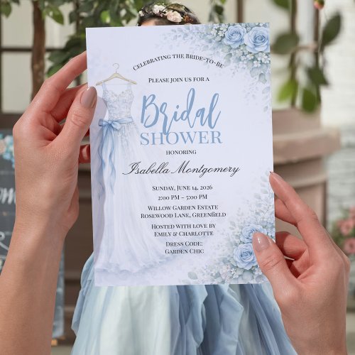 Dusty Blue Bridesmaid Dress Bridal Shower