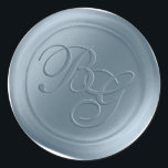 Dusty Blue Calligraphy Monogram Wax Seal Stickers<br><div class="desc">This vintage style double monogram 2 Letter calligraphy script Faux Wax Seal Sticker set in the Dusty Blue colorway will make the perfect finishing touch to your wedding invitations, birthday party, baby shower, anniversary, or other special occasion stationery. Seal your envelopes easily and beautifully with the look of real melted...</div>