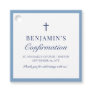 Dusty Blue Catholic Confirmation Thank You Favor Tags