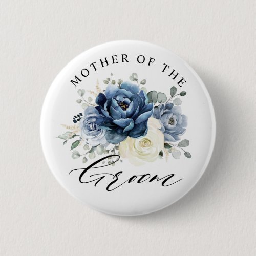Dusty Blue Champagne Ivory Mother of the groom But Button