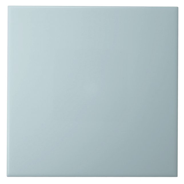 Dusty blue chic trendy minimalist ceramic tile (Front)