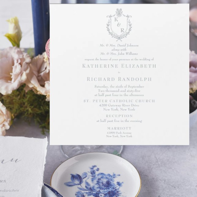 Dusty Blue Church 2 Venue Square Wedding Magnet   (Creator Uploaded)