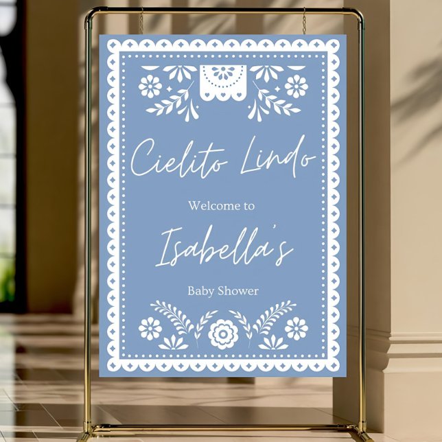 Dusty Blue Cielito lindo sign, cielito lindo baby  Foam Board (Creator Uploaded)