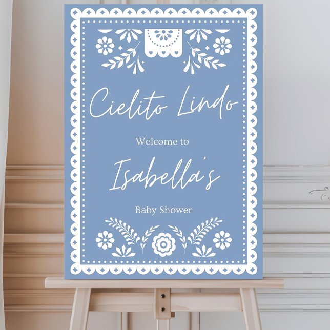 Dusty Blue Cielito lindo sign, cielito lindo baby  Foam Board (Creator Uploaded)