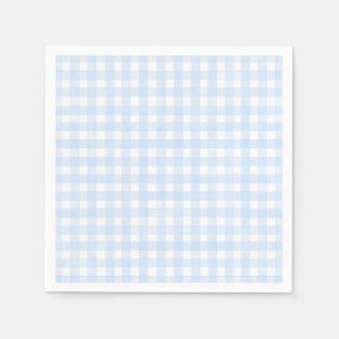Dusty Blue Classic Gingham Napkins