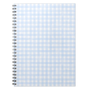 Dusty Blue Classic Gingham Notebook