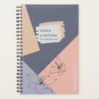 Dusty Blue Coral Wedding Planner Custom